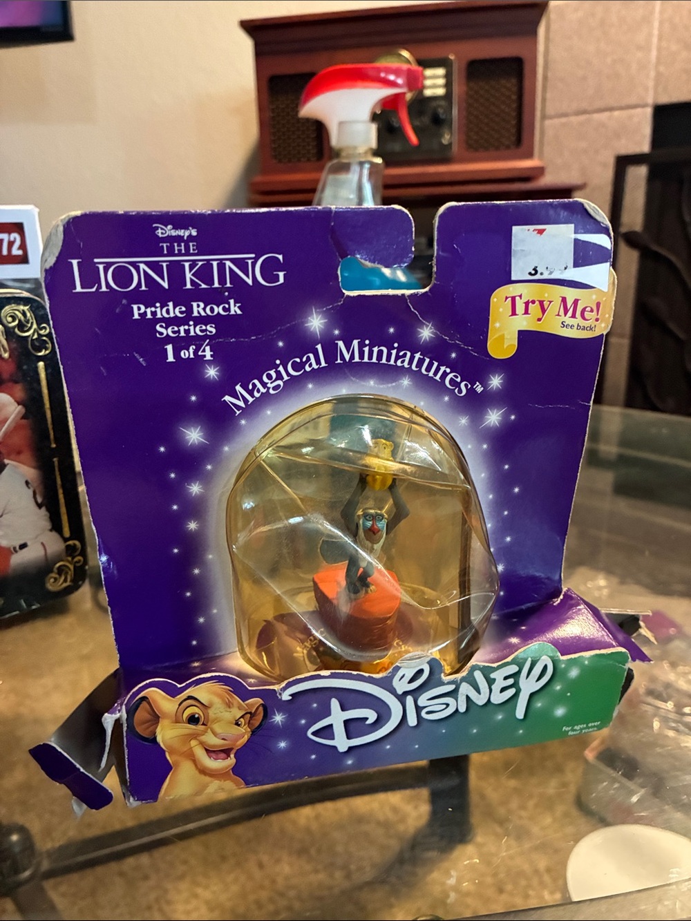 Disney Lion King Rafiki Miniature Figure - Purple & Green